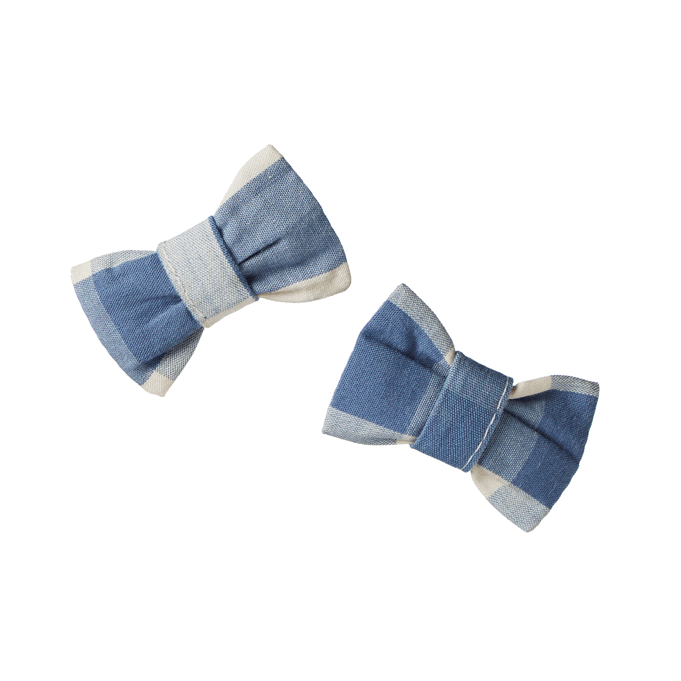 BOW HAIR CLIPS 2 PACK | Bluebelle Check-Web-front