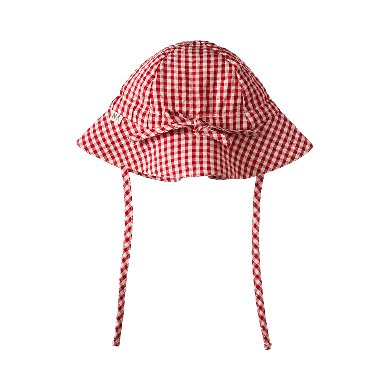 GINGHAM SUNHAT | Red Check-Web-hover