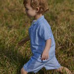 GUTHRIE SHIRT LINEN | Blue Stripe-Extra Img - 2
