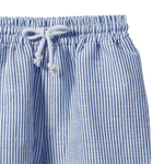 JAMES SHORTS LINEN | Blue Stripe-Extra Img - 3