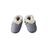 LAMBSKIN BOOTIES NU | Grey-Web-front