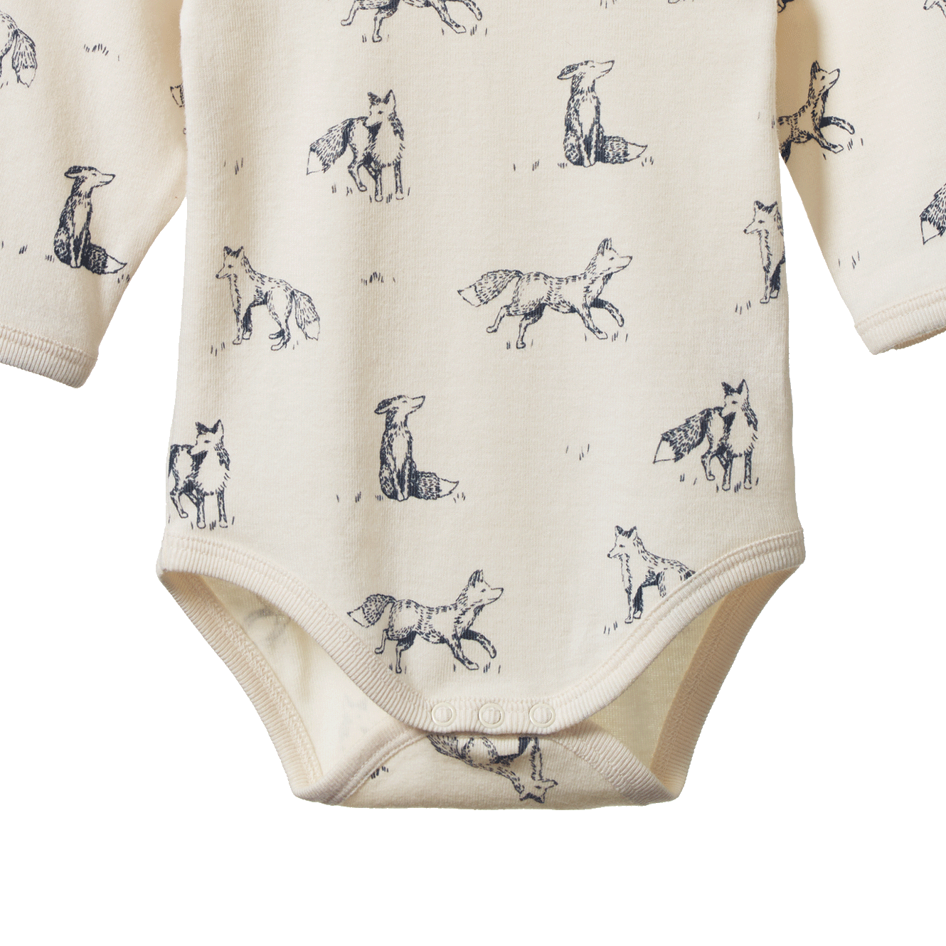 LONG SLEEVE BODYSUIT | Foxy Print-Extra Img - 3
