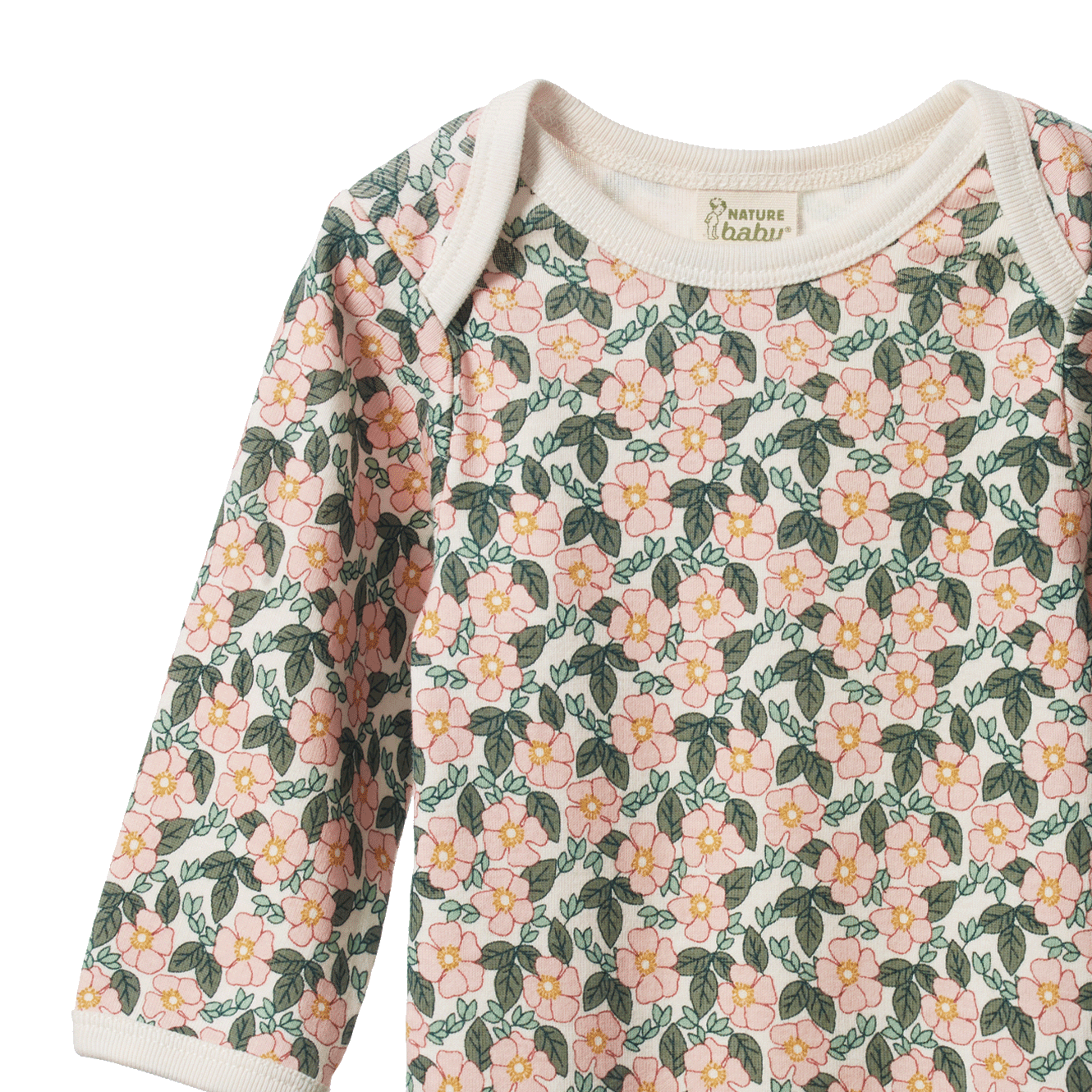 LONG SLEEVE BODYSUIT | Garland Print-Extra Img - 2