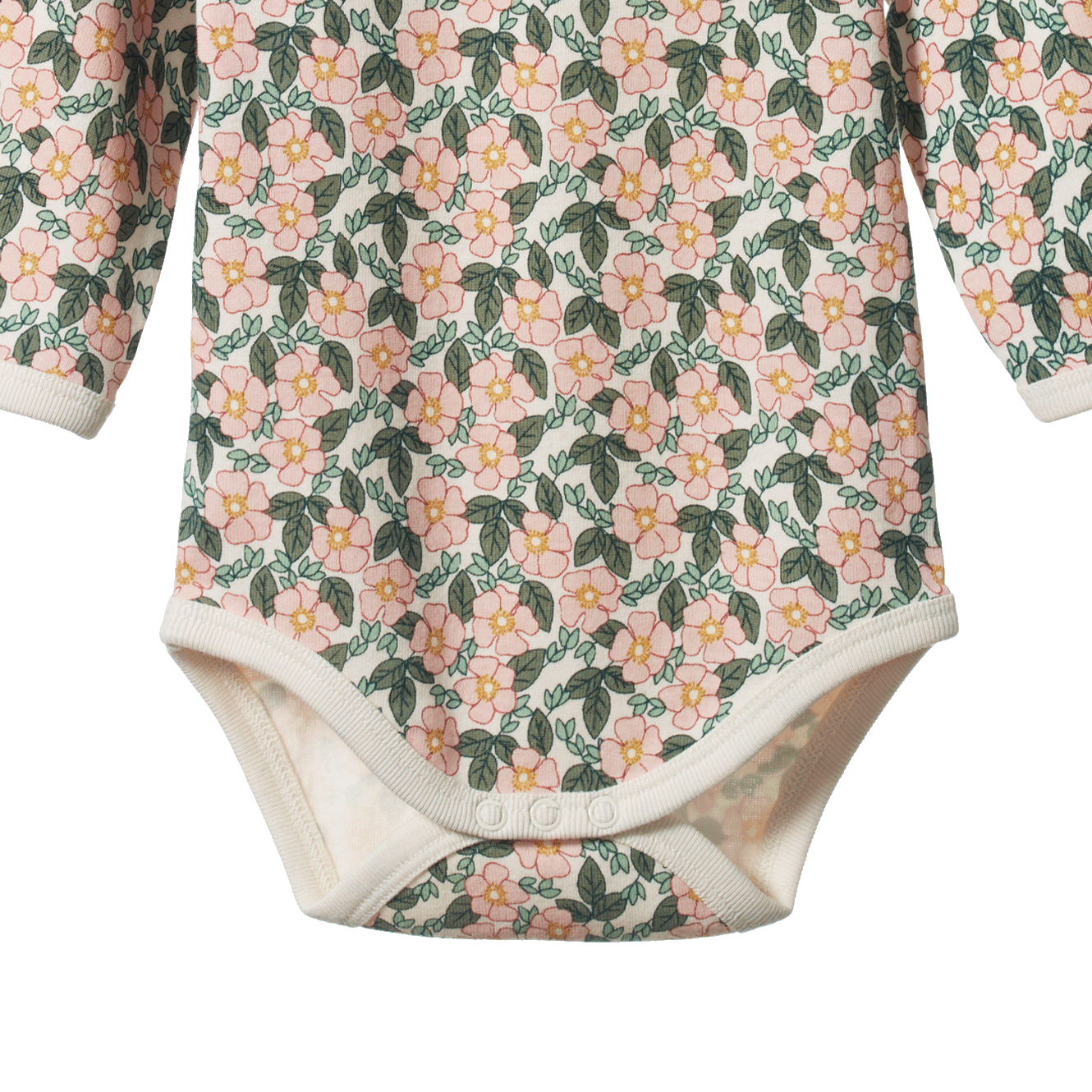 LONG SLEEVE BODYSUIT | Garland Print-Extra Img - 3