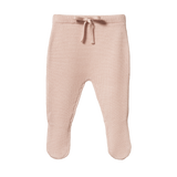 MERINO KNIT FOOTED ROMPERS | Rose Dust-Web-front