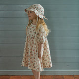 MUSLIN SUNHAT | Strawberry Blush Print-Extra Img - 1