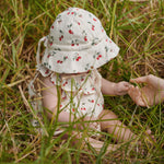 MUSLIN SUNHAT | Strawberry Blush Print-Extra Img - 2