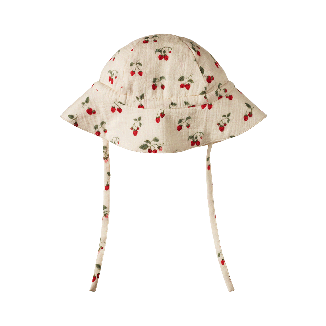 MUSLIN SUNHAT | Strawberry Blush Print-Web-front