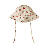 MUSLIN SUNHAT | Strawberry Blush Print-Web-front