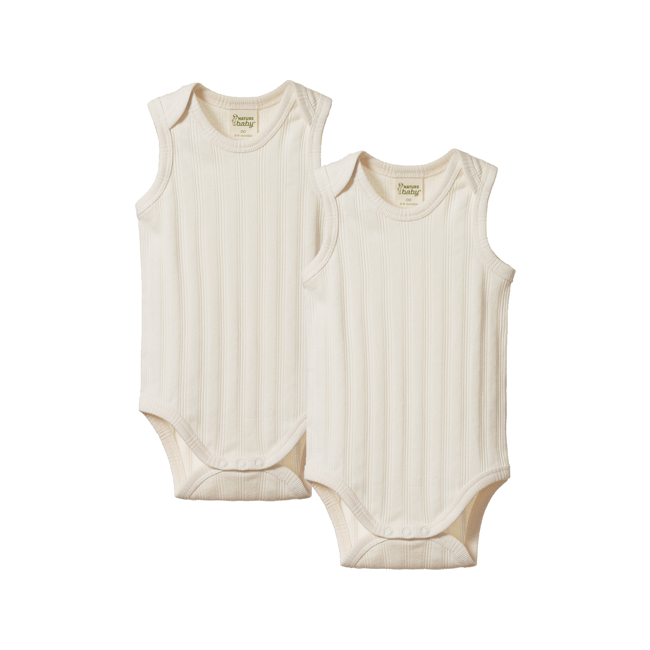 2 Pack Derby Bodysuit Singlet - singlet bodysuits - Nature Baby