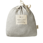 ORGANIC COTTON & MERINO SLEEPING BAG | Grey Marl Stripe-Web-hover