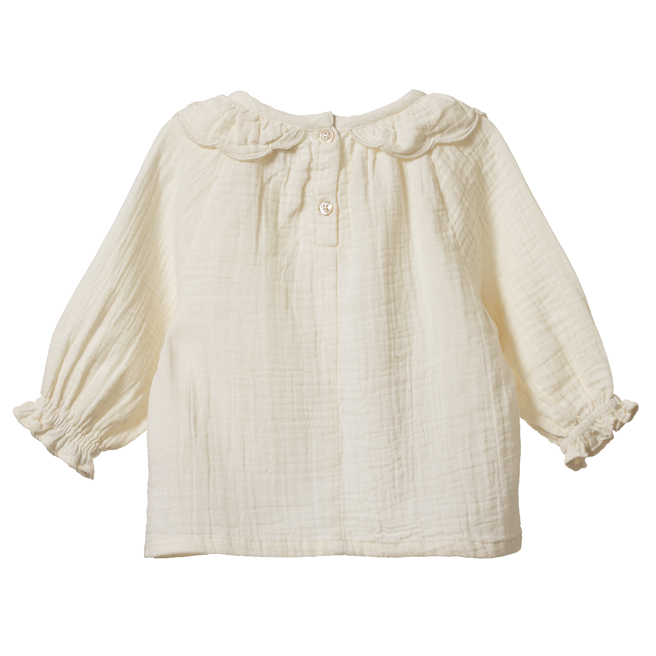 RUFFLE CAMERON BLOUSE | Natural-Web-hover