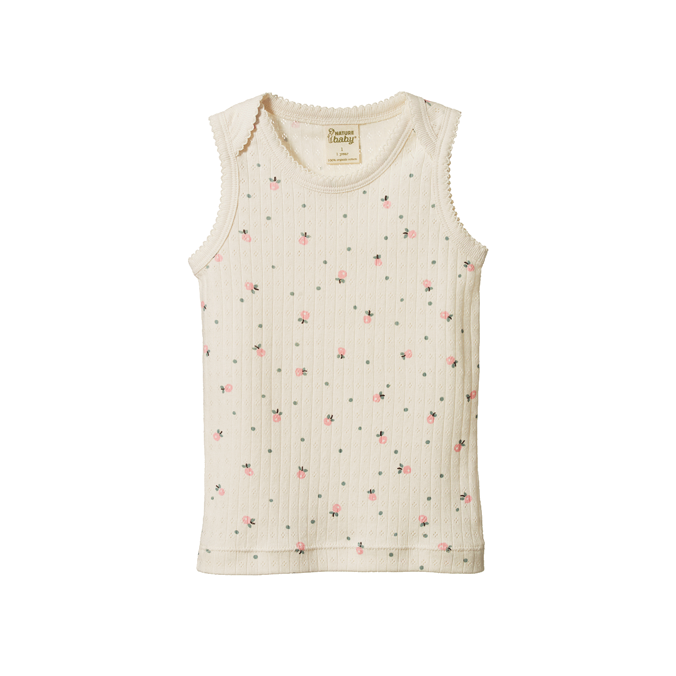 SINGLET POINTELLE | Posey Blossom Print-Web-front