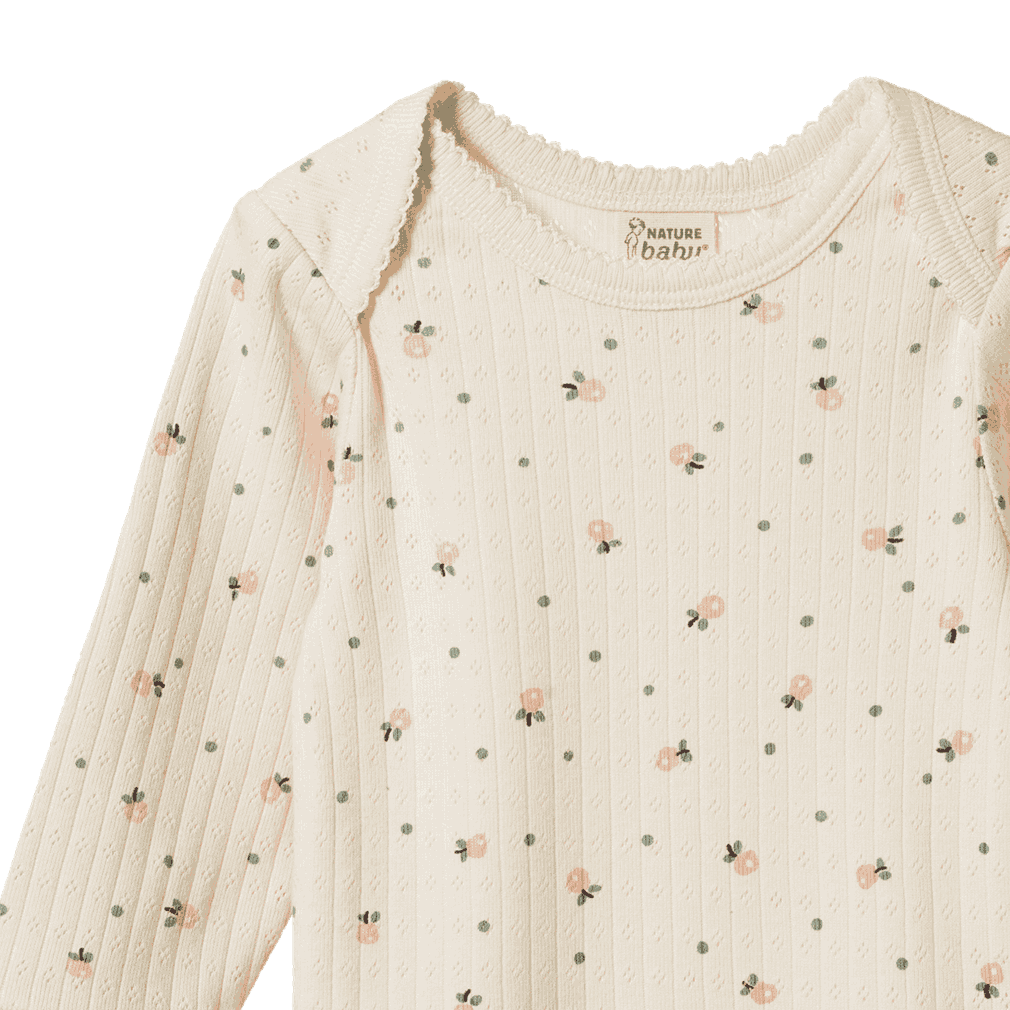 L/S BODYSUIT POINTELLE | Posey Blossom Print-Web-hover