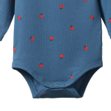 STRETCH JERSEY L/S BODYSUIT | Raspberry Blue Print-Extra Img - 1